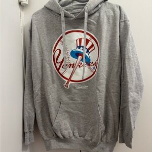 Gray Yankees Hoodie